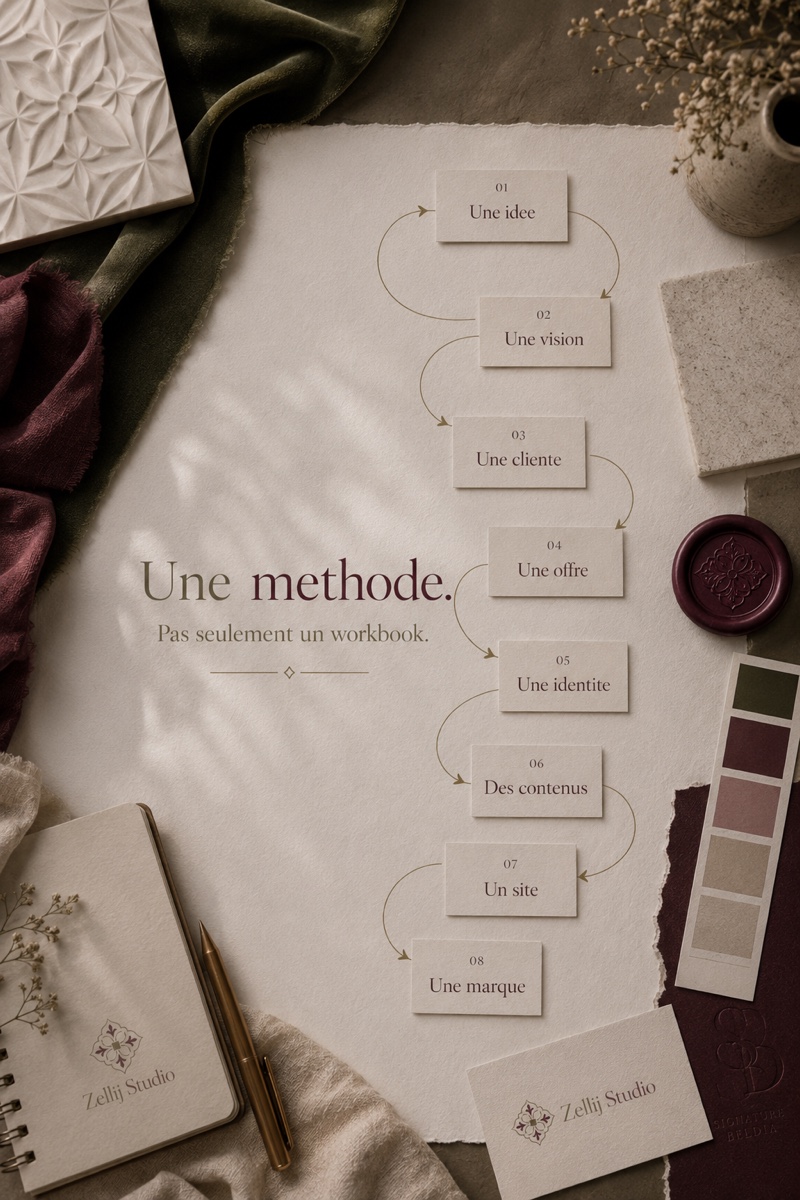 Publication Zellij Studio sur la méthode de marque